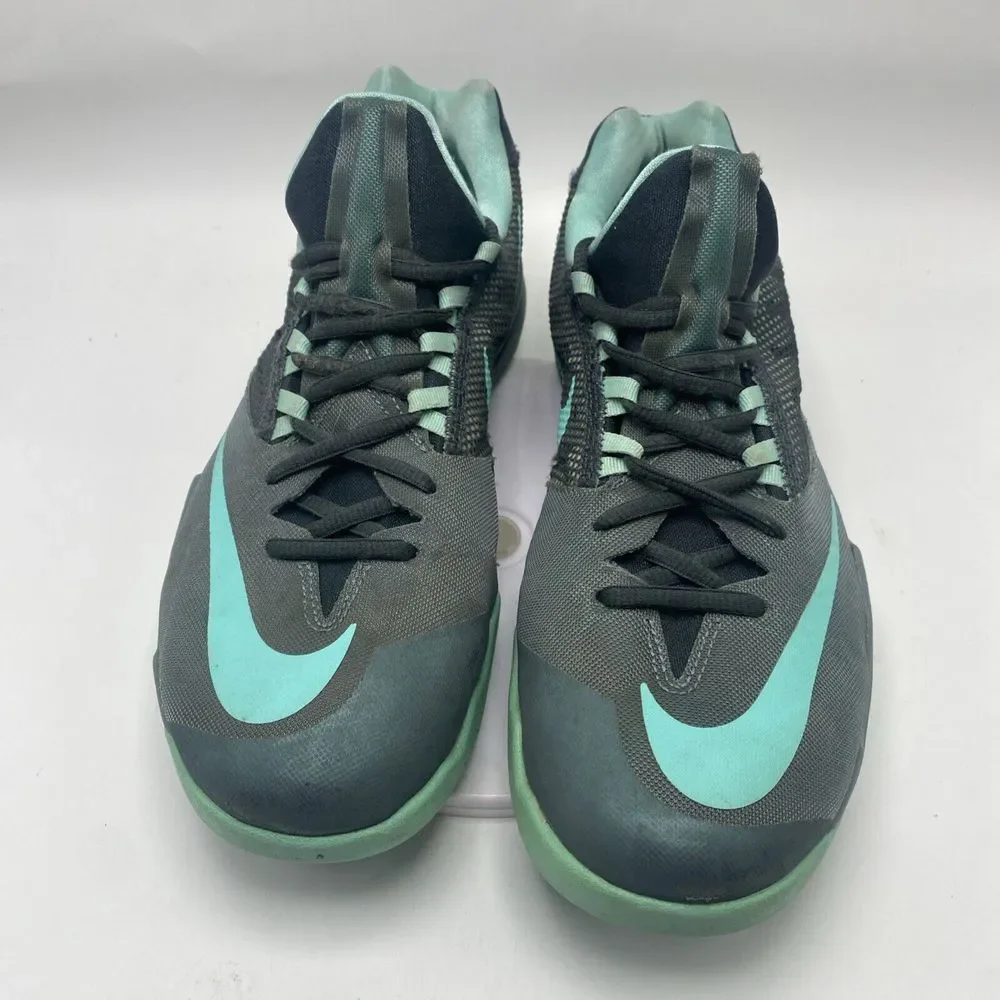 Nike Zoom Run The One Men Size 9 Green Athletic Basketball Shoes 3724